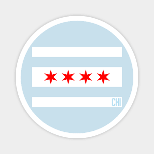 The flag of Chicago Magnet